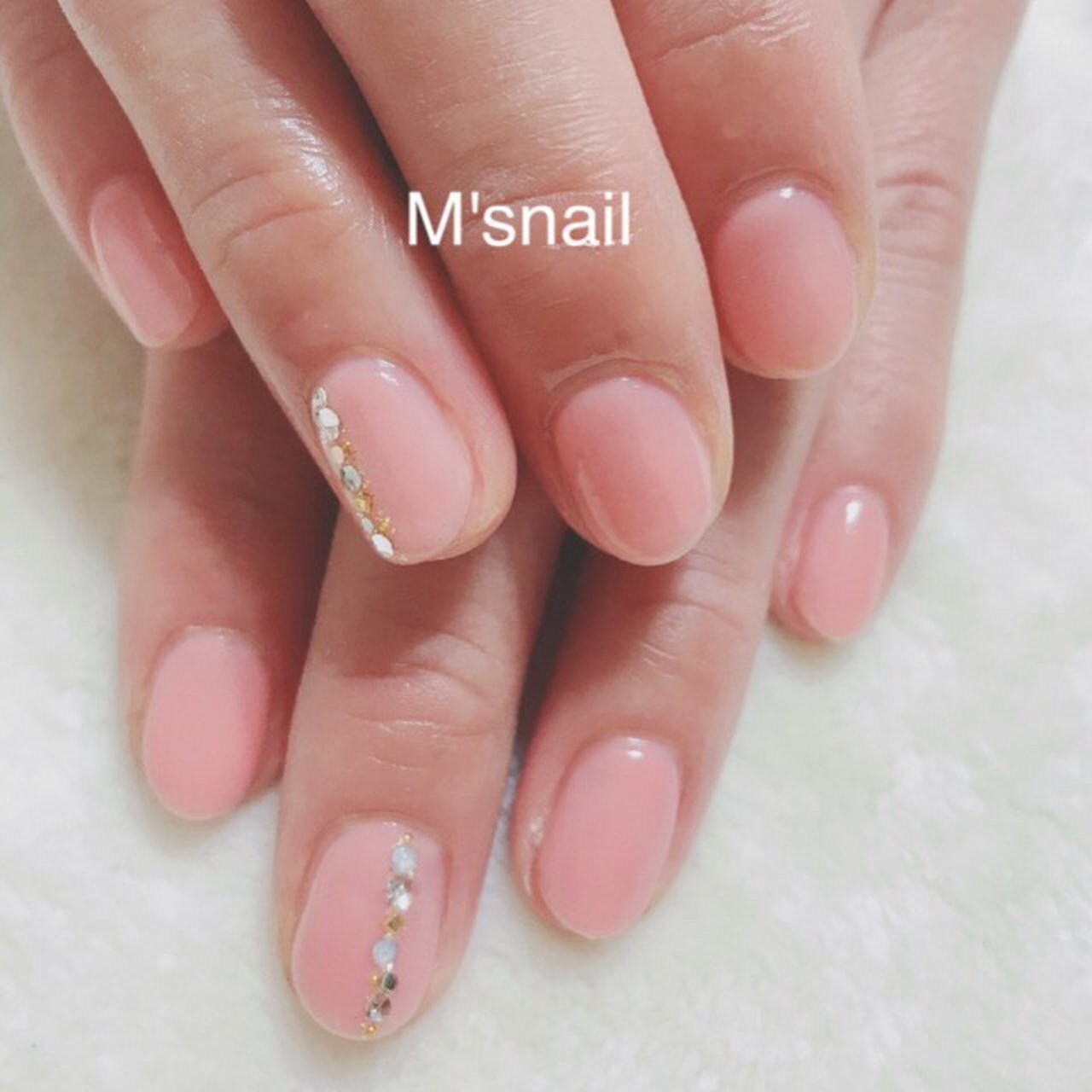 オールシーズン オフィス ハンド シンプル ワンカラー M S Nailのネイルデザイン No ネイルブック