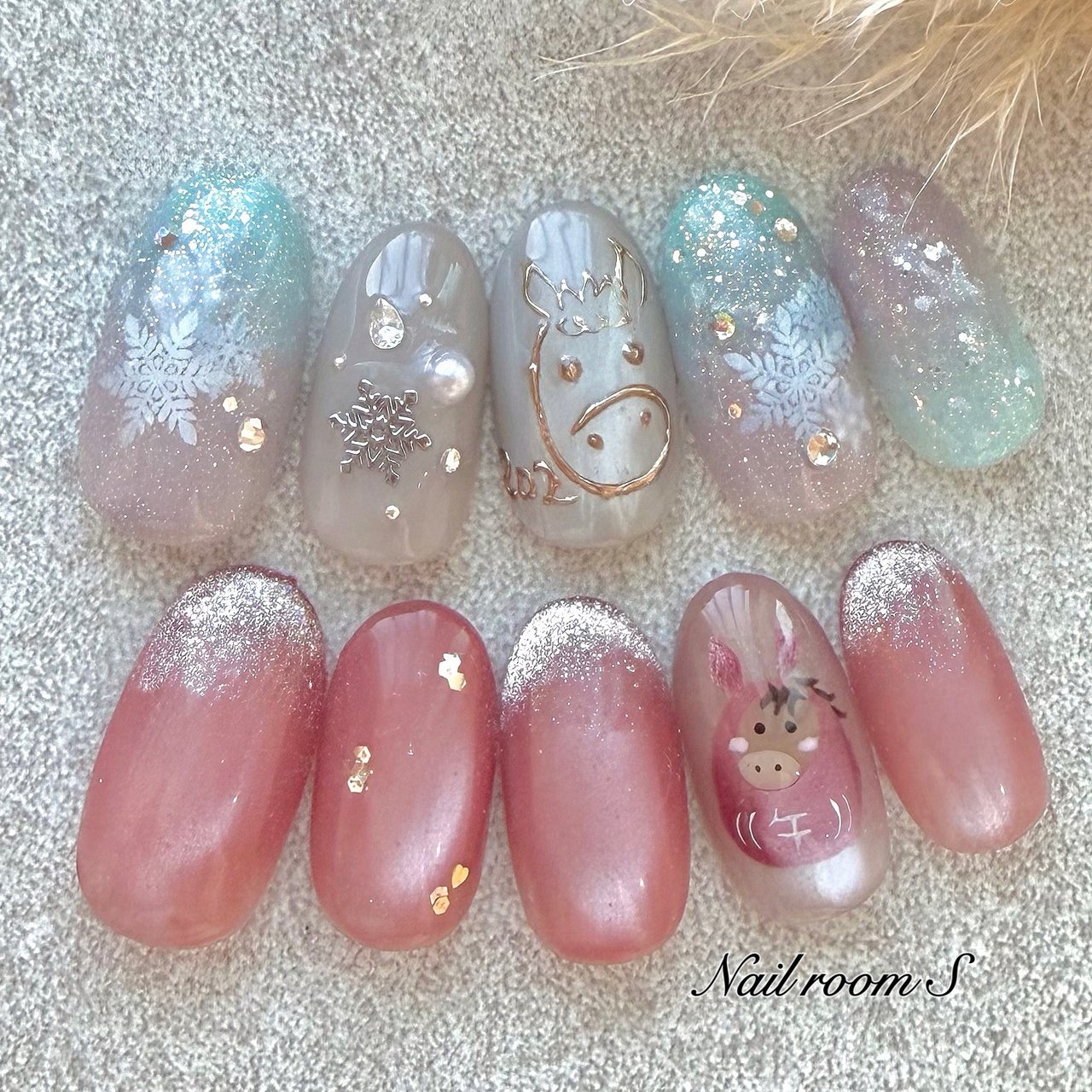 冬/お正月/成人式/オフィス/ハンド - Nailroom__S Shiho Hiratouの