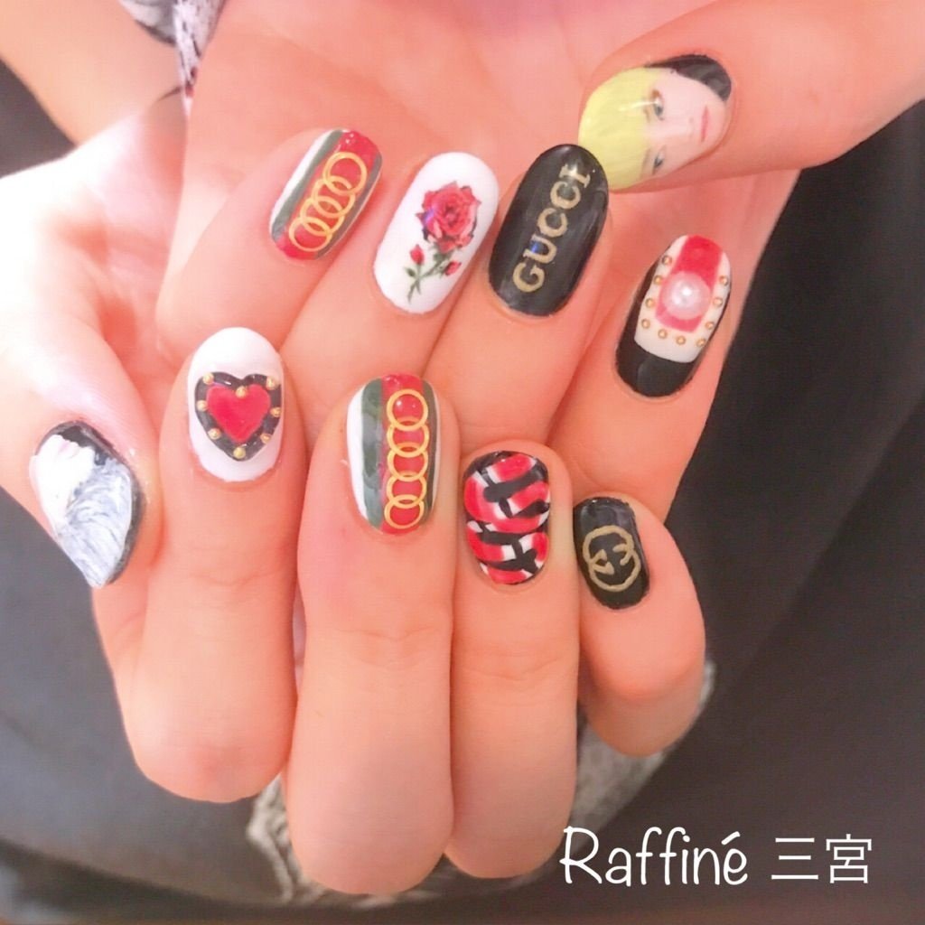 オールシーズン ライブ パーティー ハンド 痛ネイル Raffinenailのネイルデザイン No ネイルブック