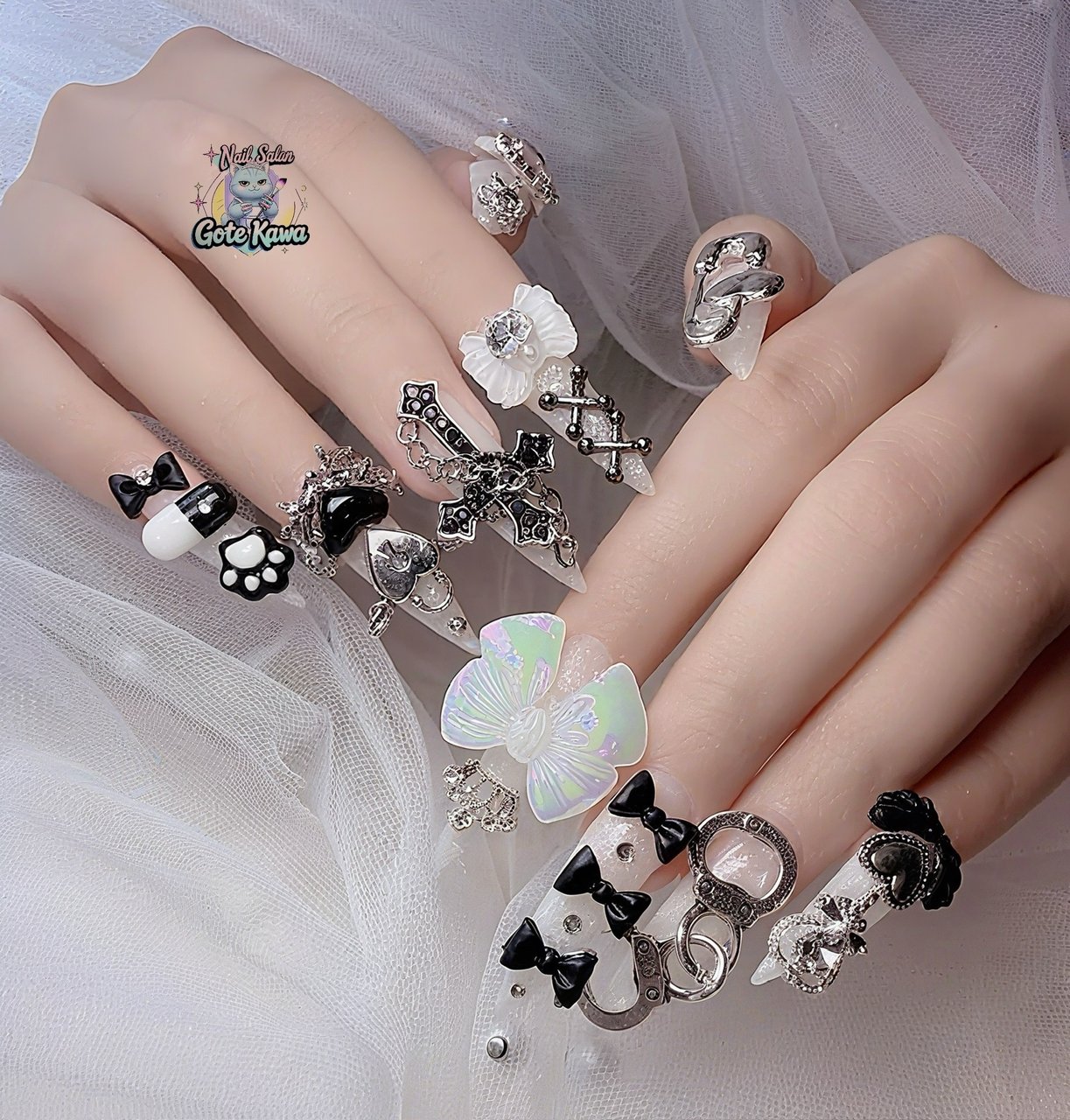 ネイルパーツ希望 how to】上品レオパードネイル : akiのセルフネイルblog Powered by