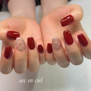 人気順｜#ダークレッドのネイルデザイン｜ネイルブック