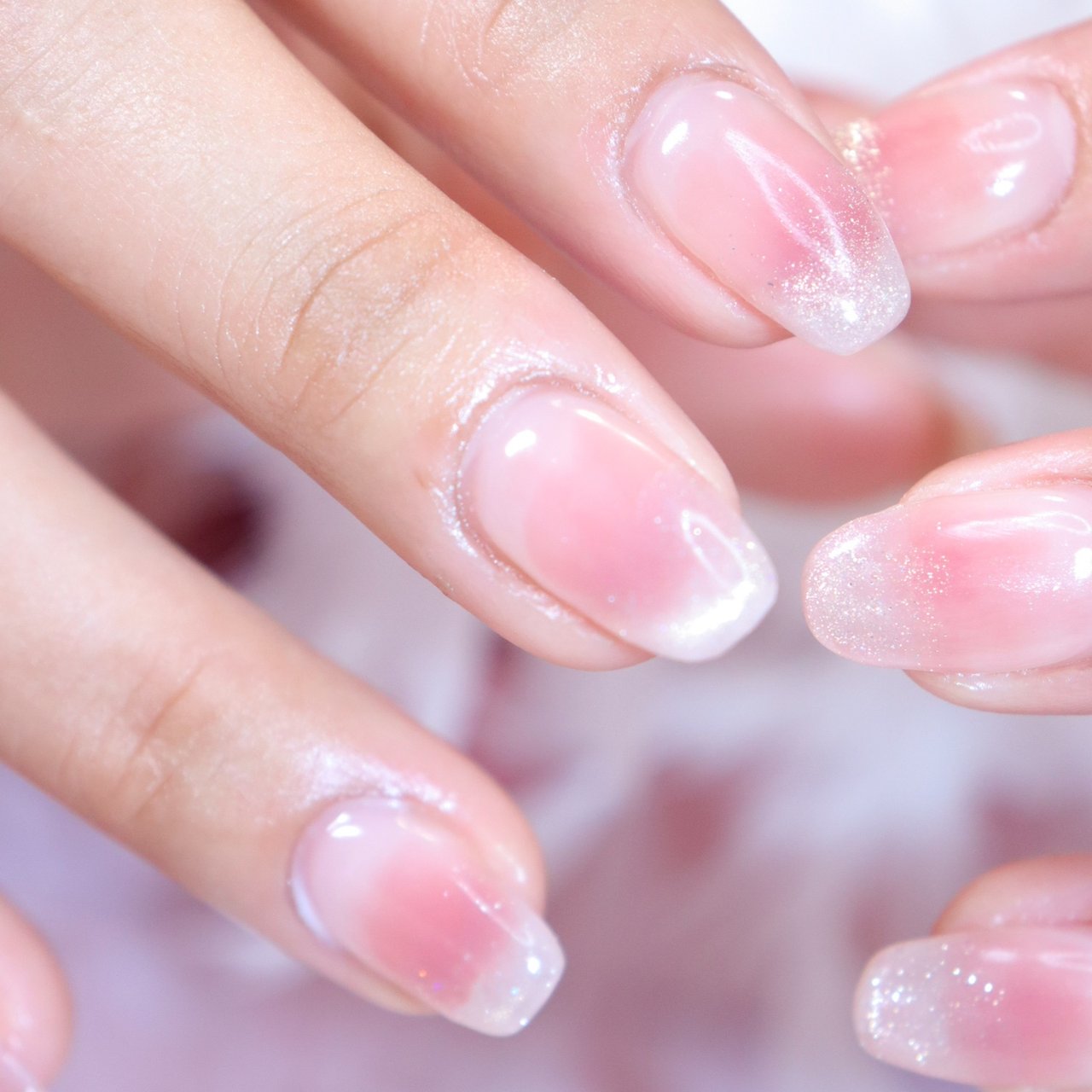 ハンド/チーク/マグネット/キラキラ/ピンク - ST☆NAILのネイル