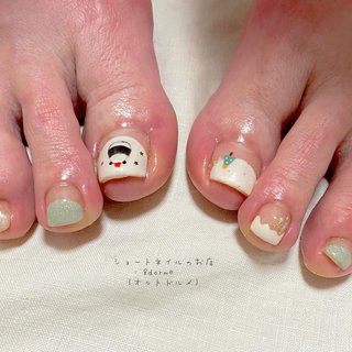 フット/#パンダのネイルデザイン｜ネイルブック