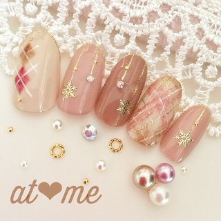 【着画あり】くまネイル　アーガイル柄ネイル　癒しネイル　シンプルネイル くまさんネイル🐻‍❄️🐻 #nail#gel #gelnail #gelart