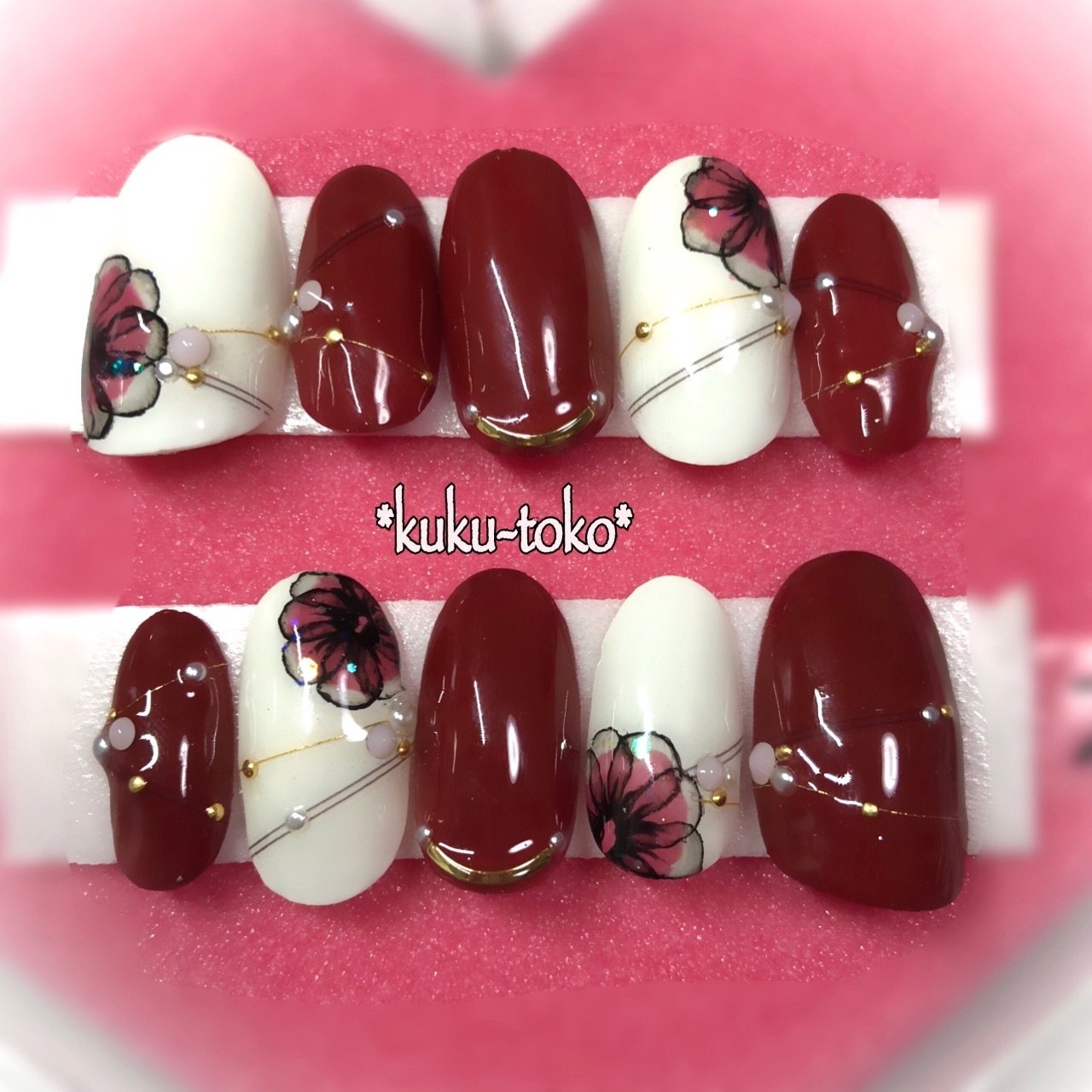秋 冬 ブライダル デート ハンド Kukutoko Nailのネイルデザイン No ネイルブック