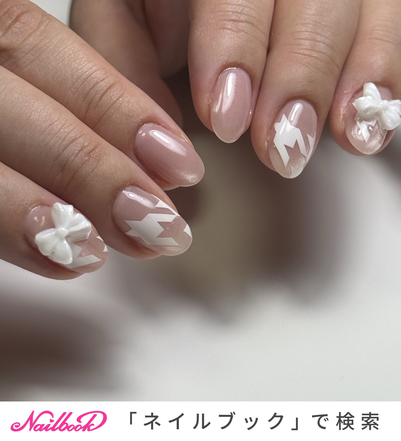 千鳥柄/オーロラのネイルデザイン｜ネイルブック