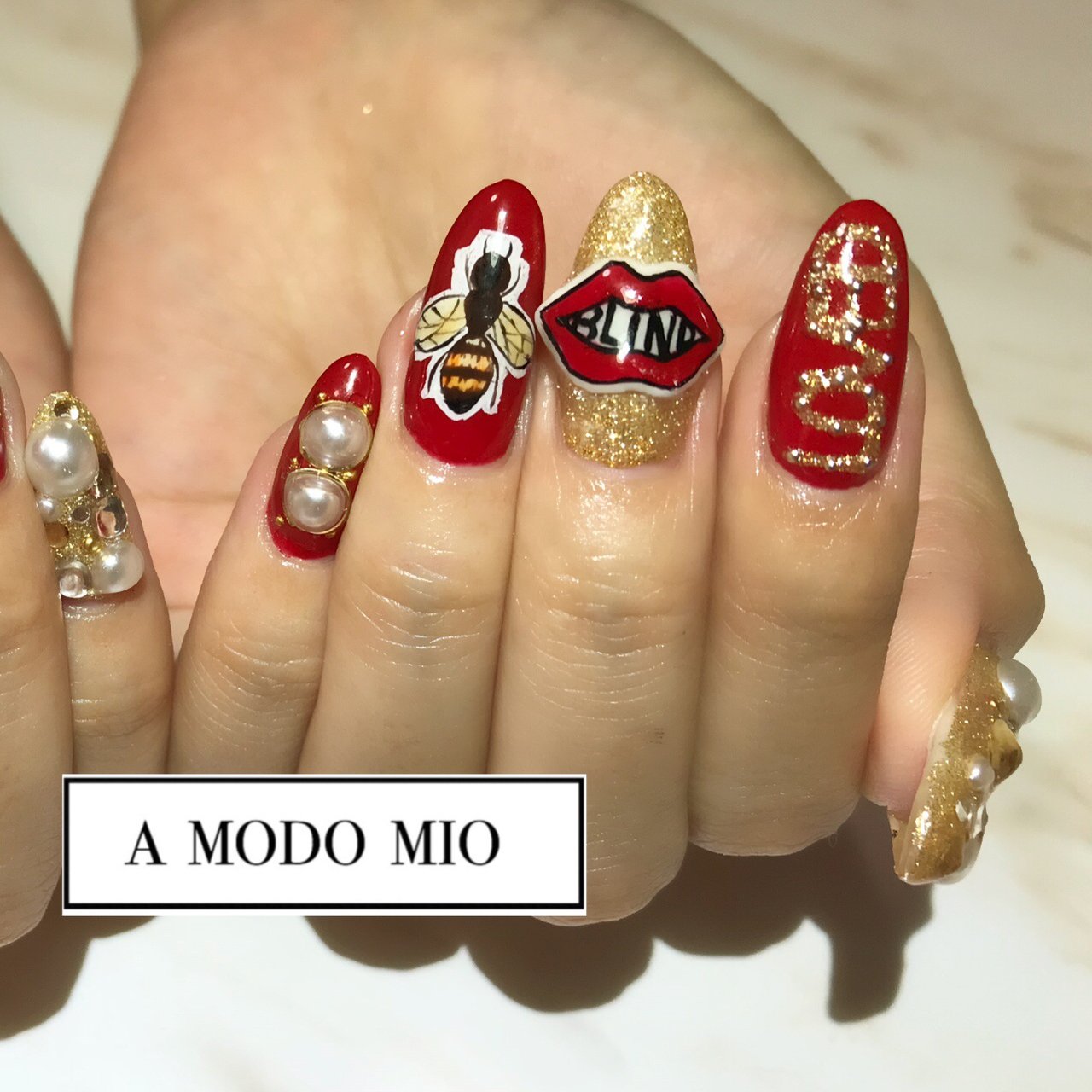 冬 オールシーズン 旅行 女子会 ハンド 神戸 A Modo Mio 小山 紗千恵のネイルデザイン No ネイルブック