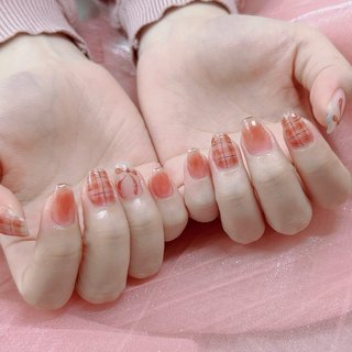 2026年】新着順｜夏/チェック/オレンジのネイルデザイン｜ネイルブック