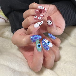 モンスターズインクのネイルデザイン｜ネイルブック