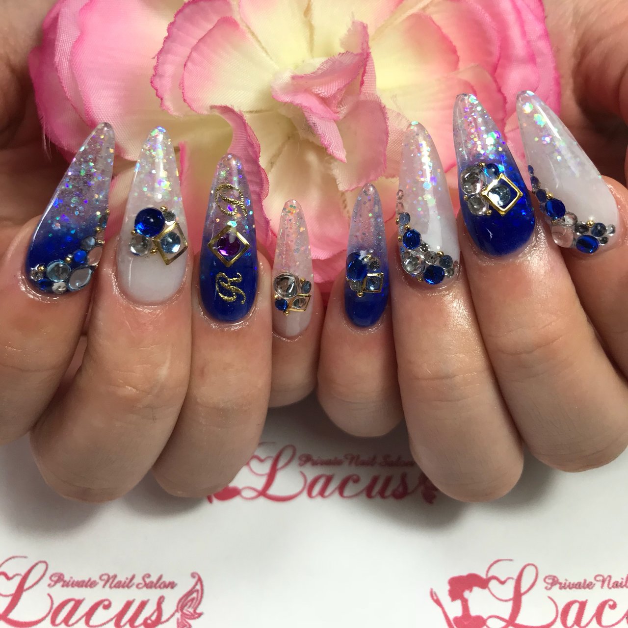 冬 お正月 成人式 ハンド グラデーション Lacus Nailのネイルデザイン No ネイルブック