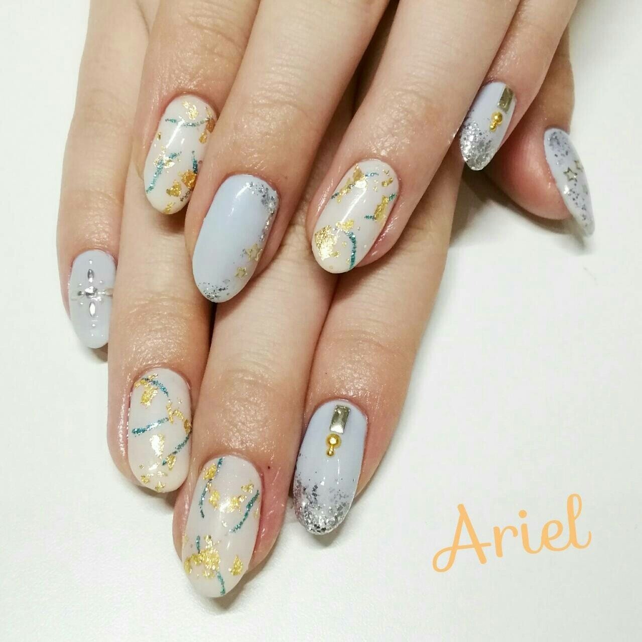 冬 パーティー デート 女子会 ハンド ネイルサロンアリエル れいれいのネイルデザイン No ネイルブック