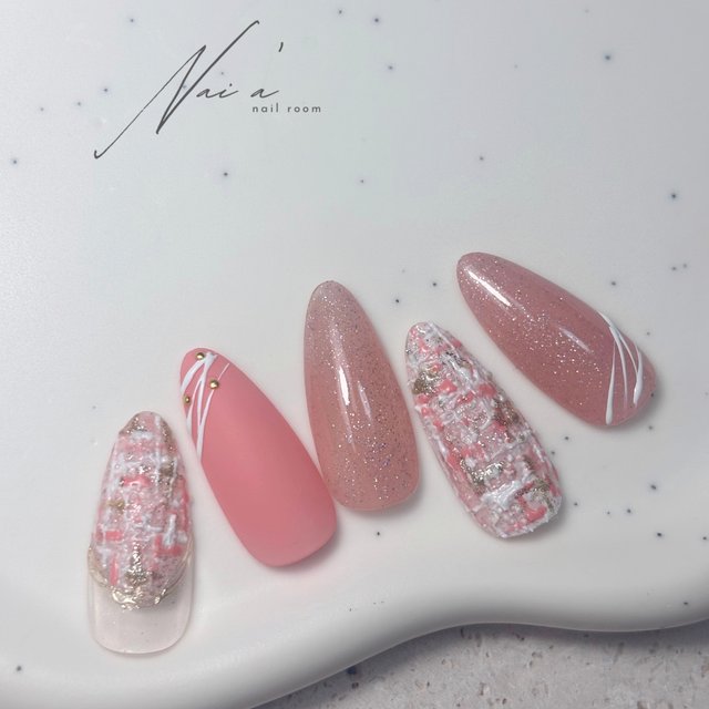 ネイル 発注 GEL-X magnet nail ♡ 担当♡Ayano ◎ご予約はプロフィール欄のURLから
