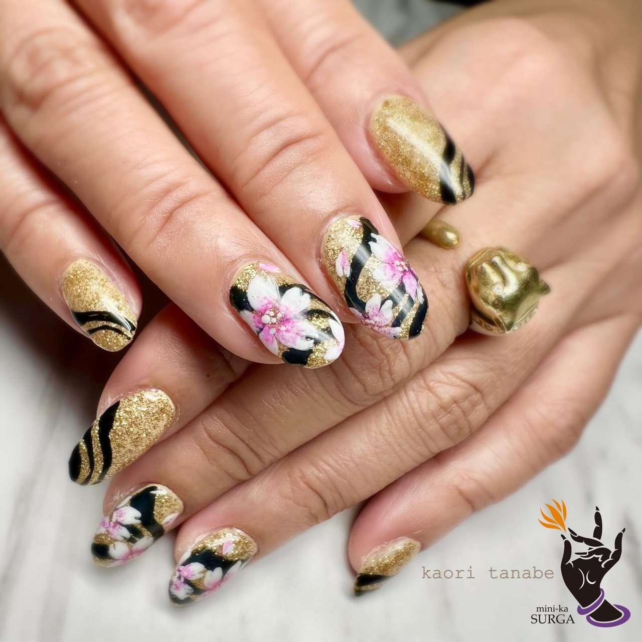 春/成人式/卒業式/入学式/桜 - 田邉薫(Kaori Tanabe)のネイルデザイン