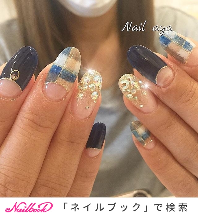 秋 冬 バレンタイン オフィス ハンド ネイル彩 秋山彩衣のネイルデザイン No ネイルブック