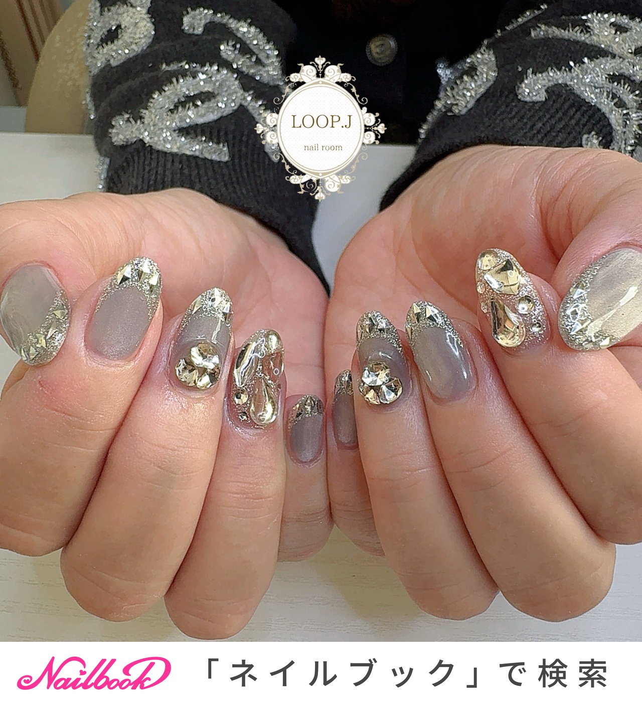 フレンチ/ビジューのネイルデザイン｜ネイルブック