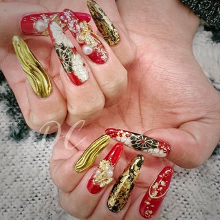成人式前撮りのネイルデザイン｜ネイルブック