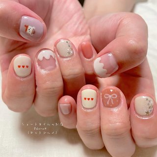 熊ネイルのネイルデザイン｜ネイルブック