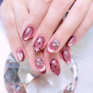 mei様オーダー【ピンク×ドット・ボーダー】 pink_knit_top_sq.jpg?auto=
