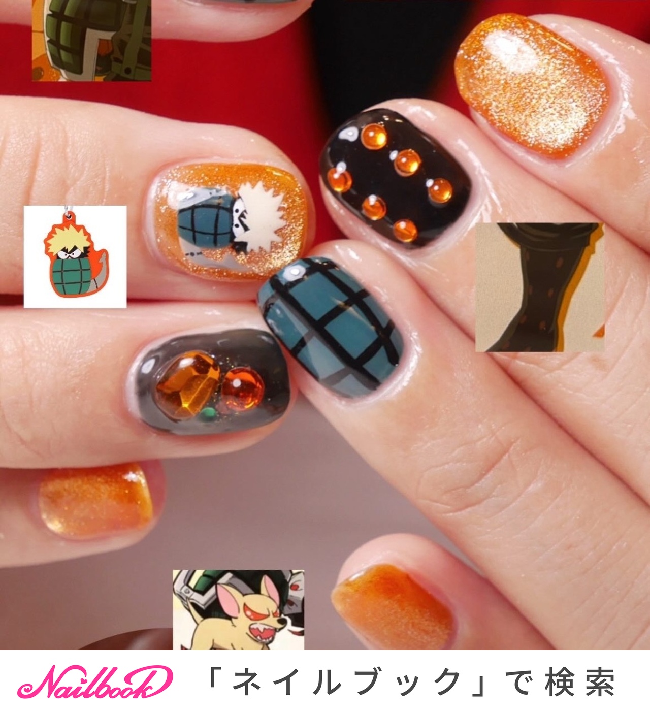 爆豪勝己のネイルデザイン｜ネイルブック