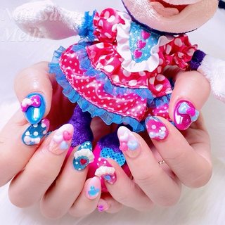 パルパルーザ　ネイルパーツ ピンクであま〜いネイル🩷🍬 #ヴァネロペのスウィーツポップワールド