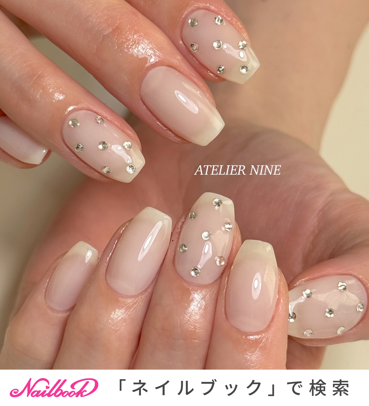 ミルキーホワイトのネイルデザイン｜ネイルブック