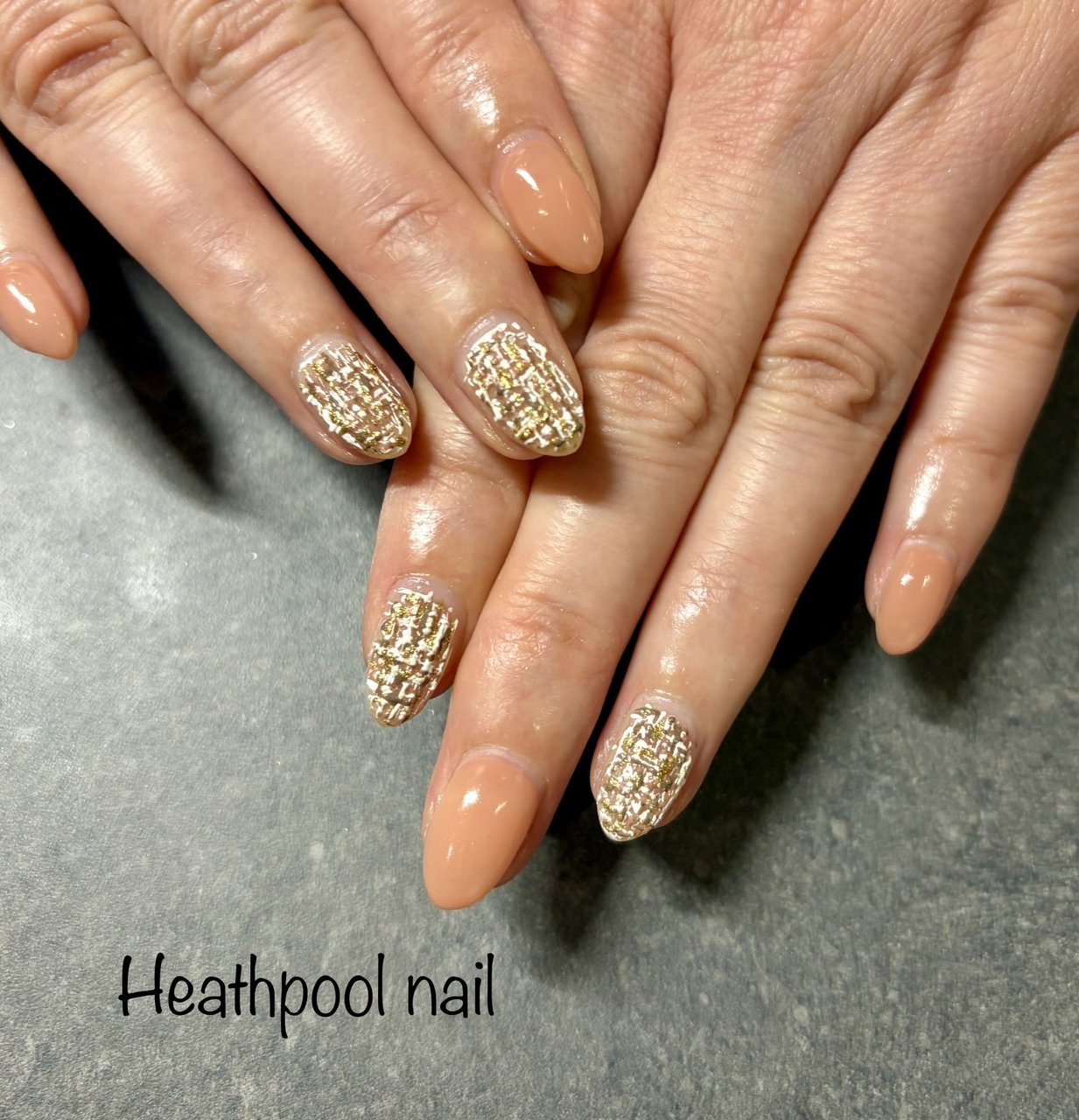 ネイルデザイン 秋/冬/オールシーズン/ハンド/ツイード - ❁︎ mami ❁︎のネイル