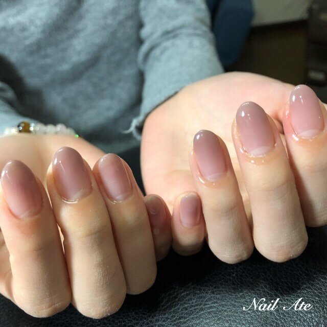 冬 オールシーズン オフィス グラデーション ブラウン Nail Ateのネイルデザイン No ネイルブック