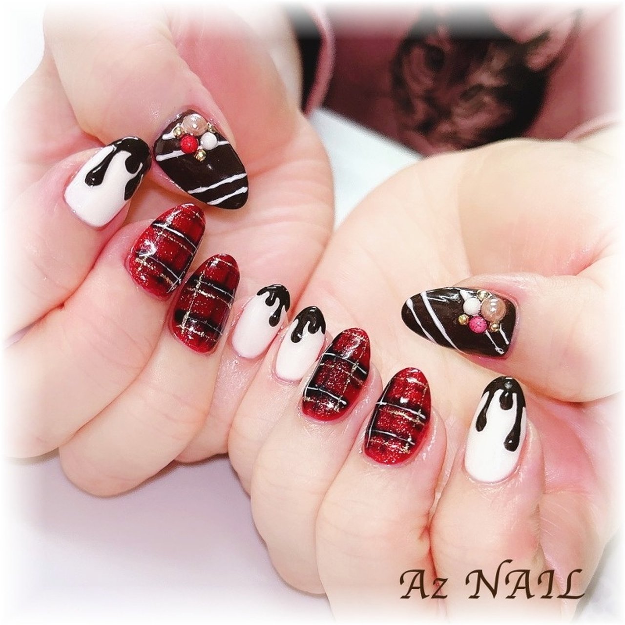 バレンタイン/パーティー/デート/女子会/ハンド - Az NAIL ゆき＊の