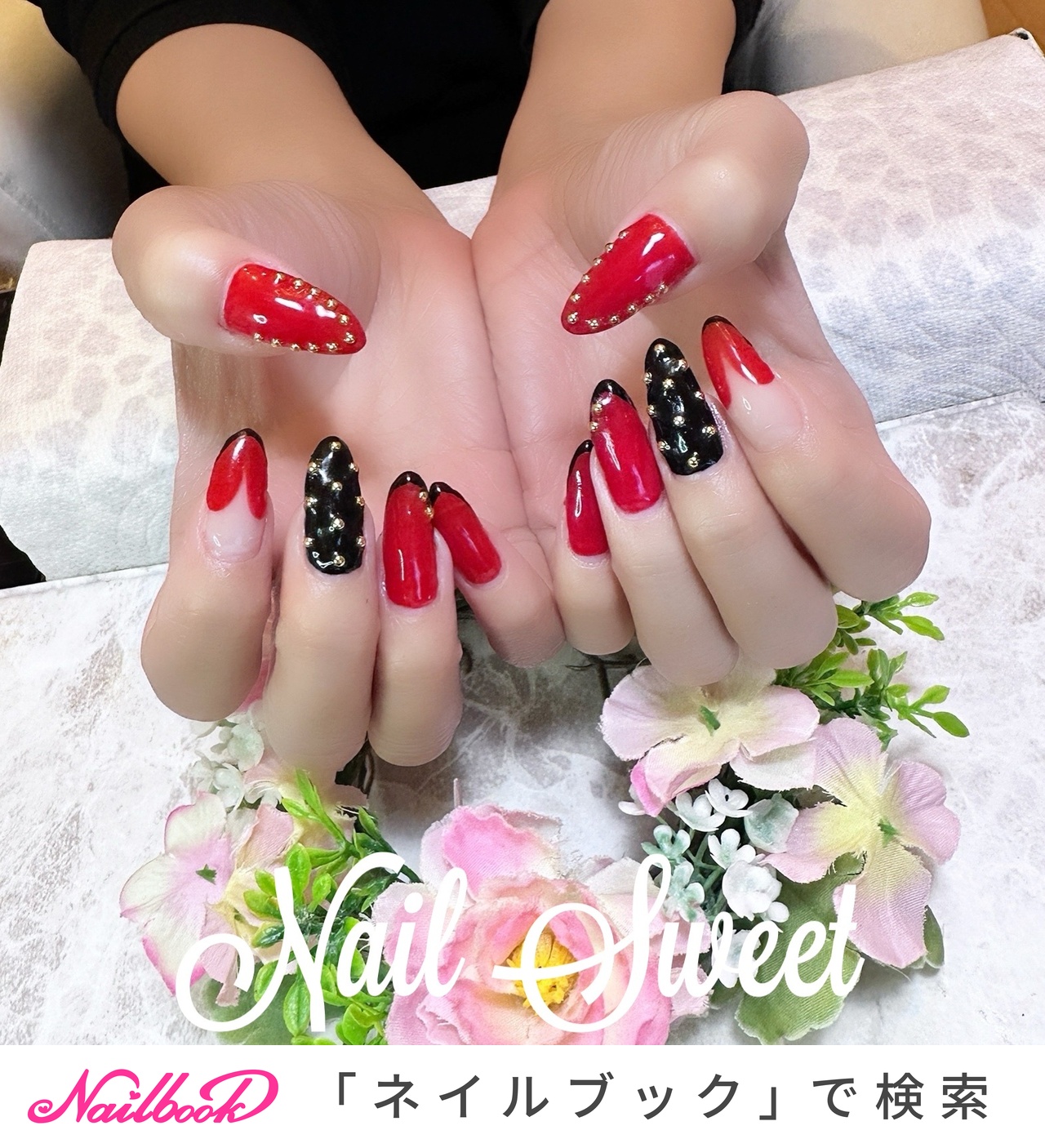おすすめ順｜#ルブタン風ネイルのネイルデザイン｜ネイルブック