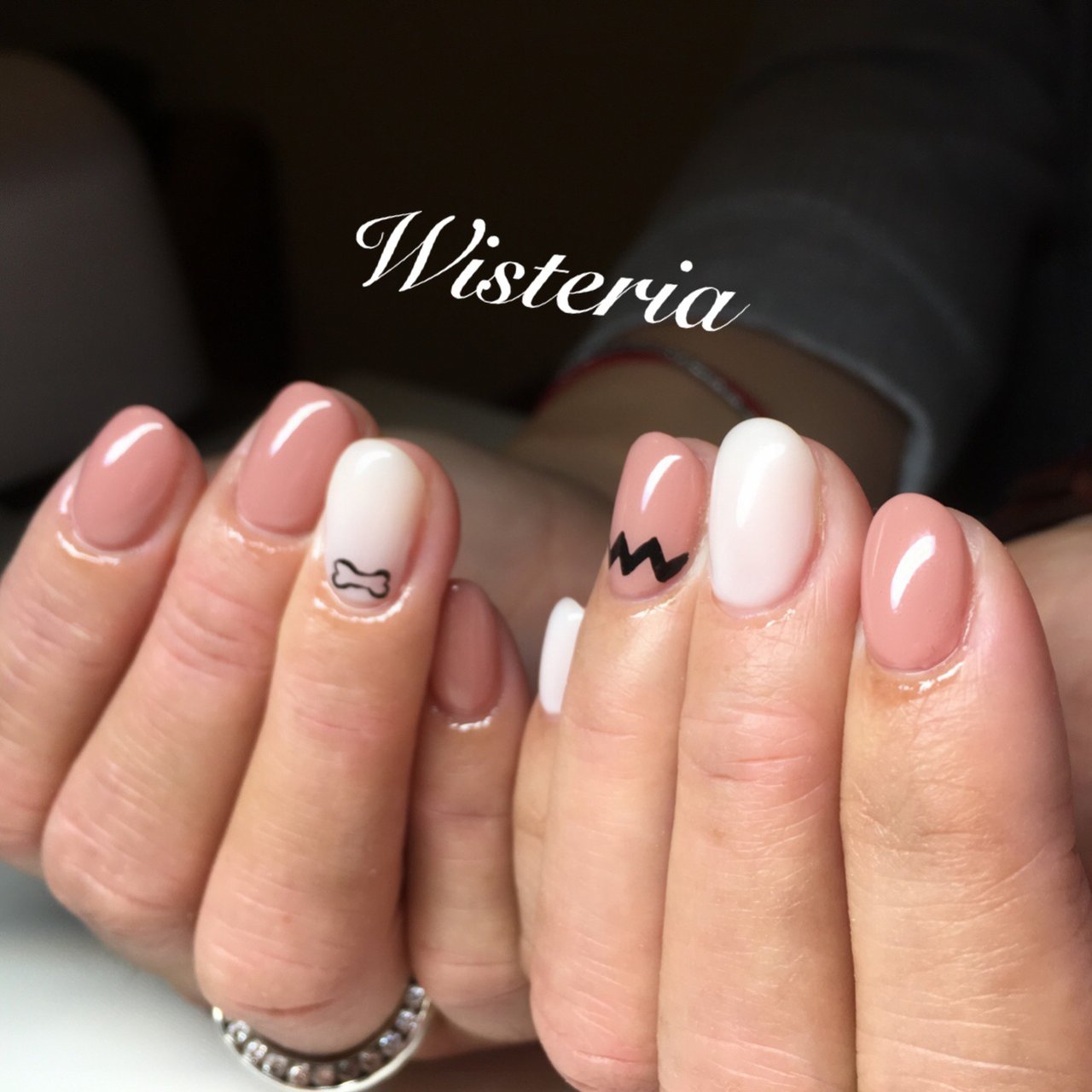 オールシーズン バレンタイン 女子会 ハンド ワンカラー Nail Wisteriaのネイルデザイン No ネイルブック