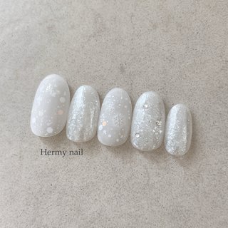 雪の結晶/ネイルチップのネイルデザイン｜ネイルブック