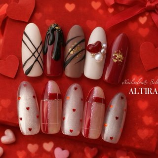 人気順｜チェック/ハートのネイルデザイン｜ネイルブック