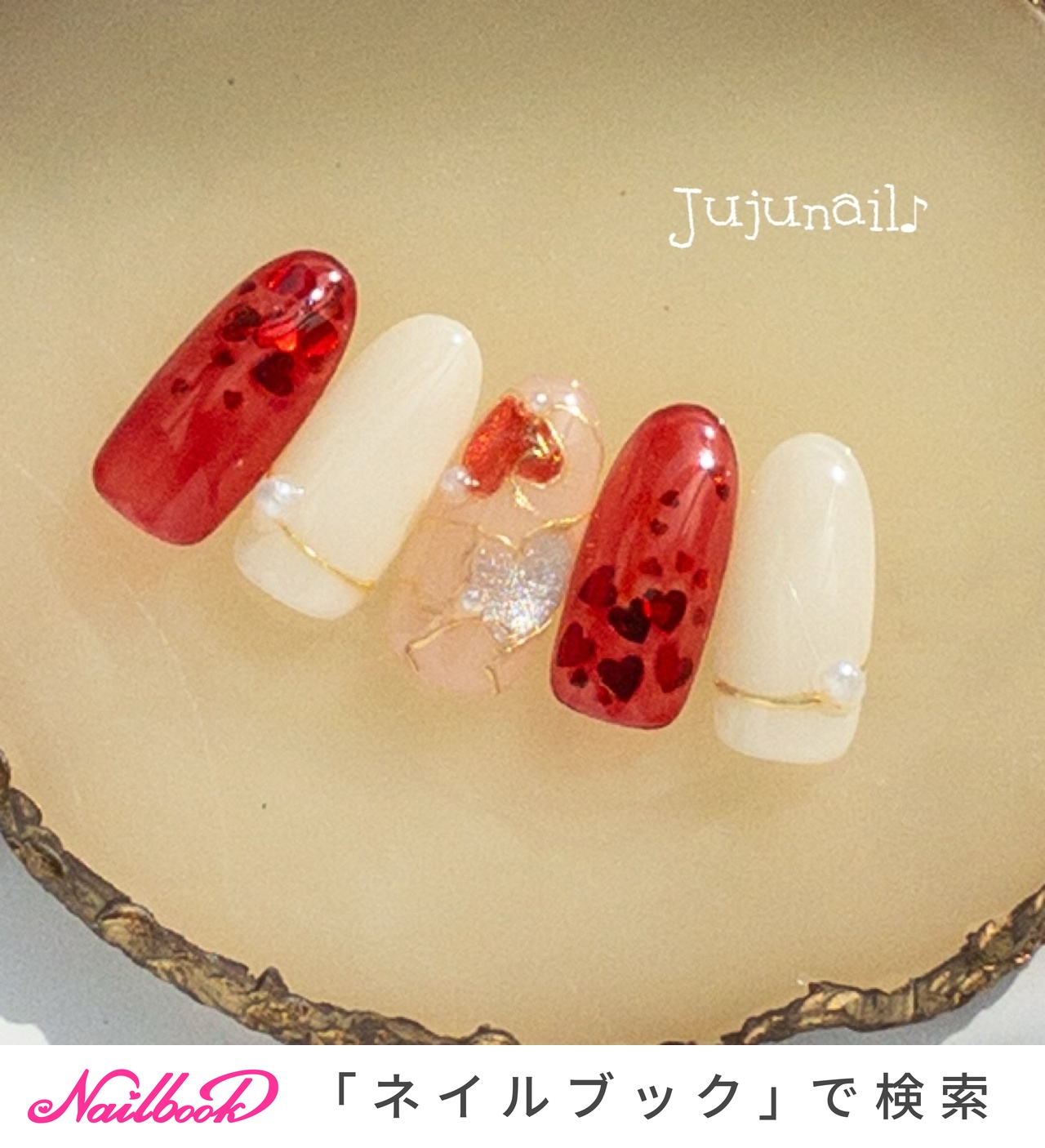 ホワイトチョコネイルのネイルデザイン｜ネイルブック