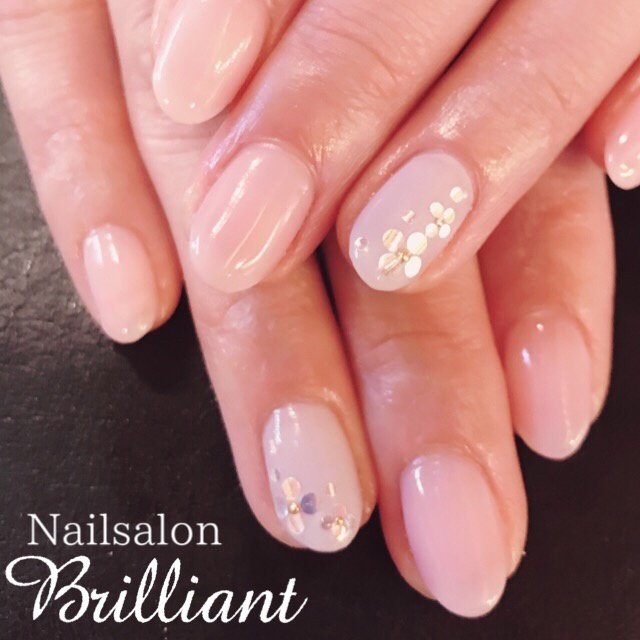 春 オールシーズン オフィス デート ハンド Nailsalonbrilliantのネイルデザイン No ネイルブック