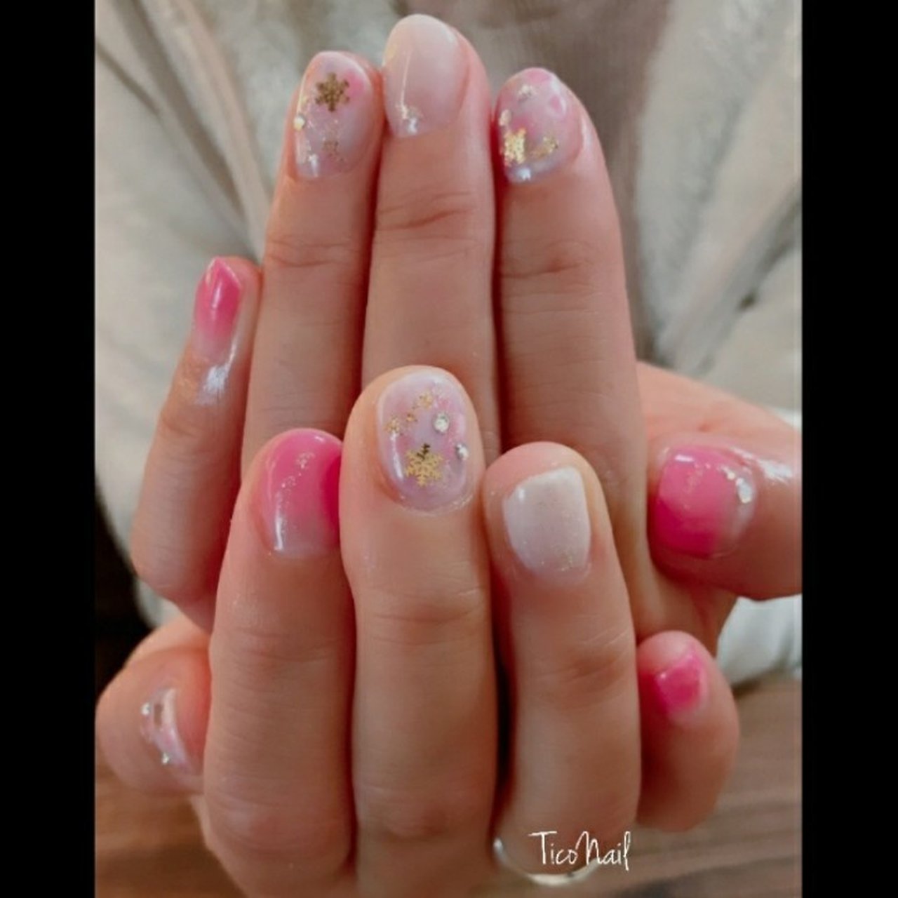 冬 デート 女子会 ハンド グラデーション Ticonailのネイルデザイン No ネイルブック