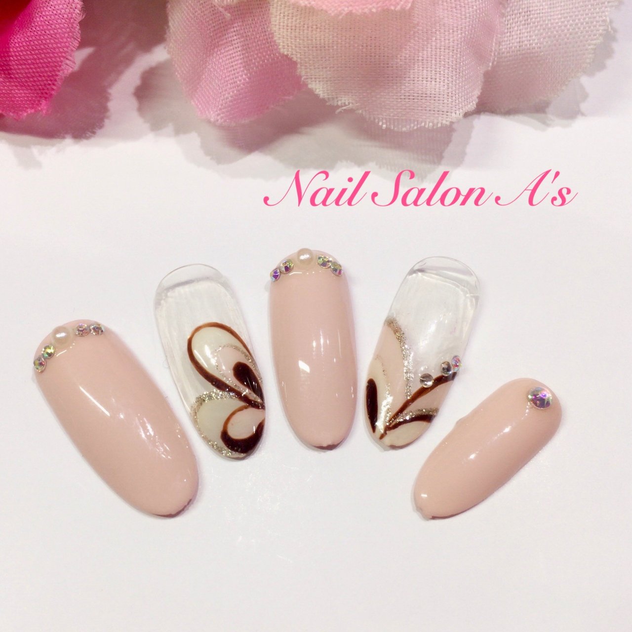 オールシーズン バレンタイン オフィス 女子会 ハンド Nailasのネイルデザイン No ネイルブック