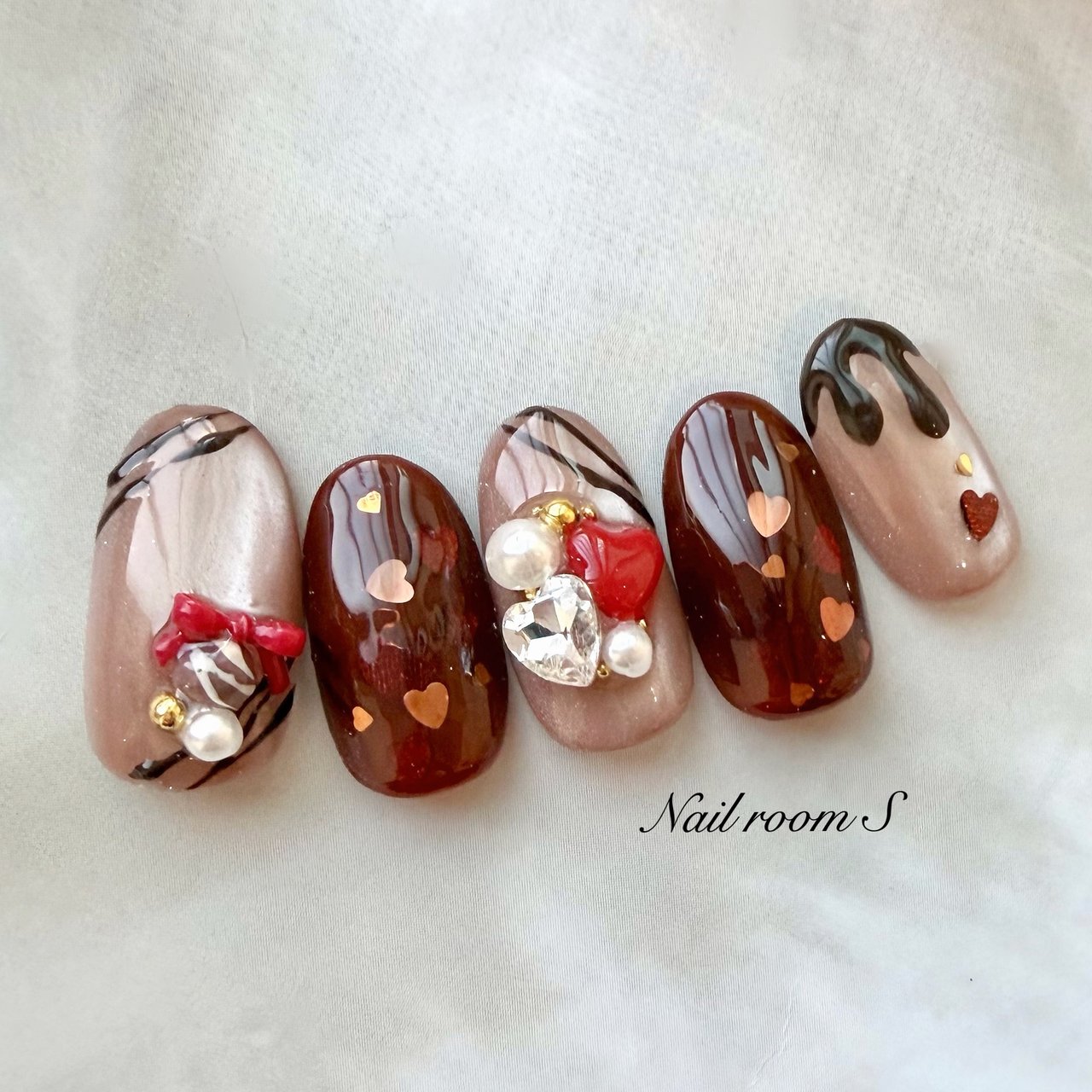 バレンタイン/ハンド/ホログラム/ハート/マグネット - Nailroom__S