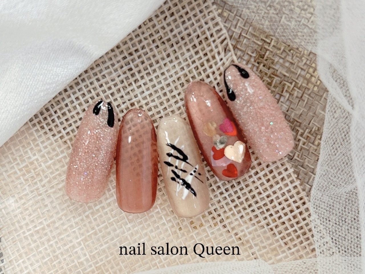 手が綺麗に見えるネイル/バレンタイン/クリスマス/ニット/ニュアンス