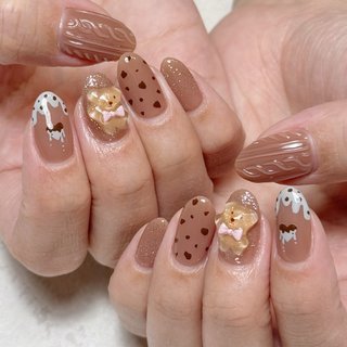 チョコチップネイルのネイルデザイン｜ネイルブック