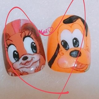ディズニーネイルパーツ プルート Pluto キャラネイル☆プルート | TOKIO NAIL
