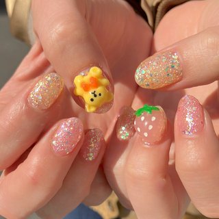 3D(エンボス/立体)/#くまネイルのネイルデザイン｜ネイルブック