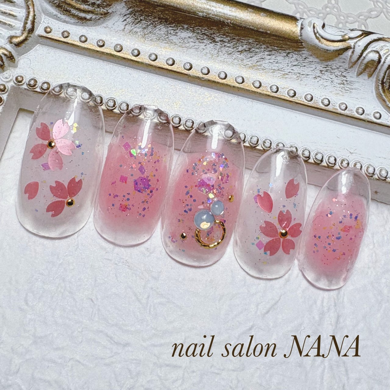 春/卒業式/入学式/ハンド/チーク - nail salon NANA（TAMURA）のネイル