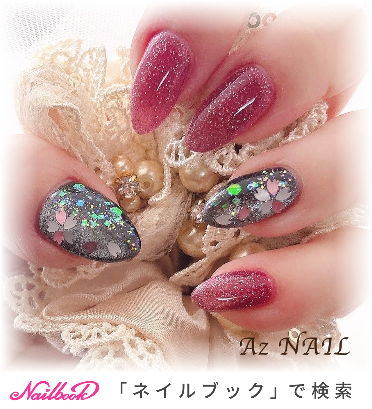 成人式/セルフネイルのネイルデザイン｜ネイルブック