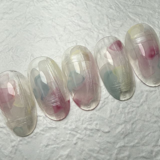 2026最新】指先を春風のように優しく包む♡春パステルネイル|人気