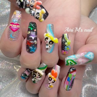 個性派/ロング/ネイルチップ - あいりのネイルデザイン[No.8776320