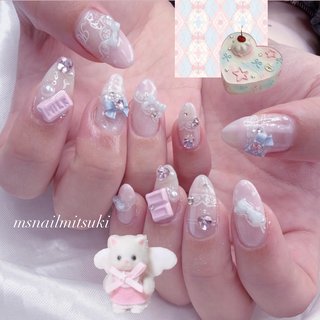 🩵みつき🩵｜M's Nail & eye ⭐️パーツ使い放題⭐️｜上溝のネイル