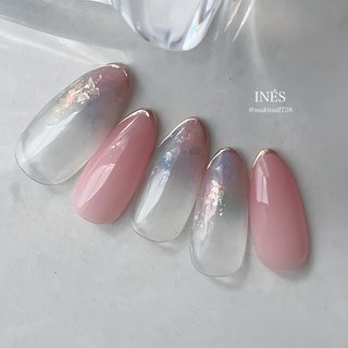 人気順｜ニュアンス/シアー/ピンクのネイルデザイン｜ネイルブック