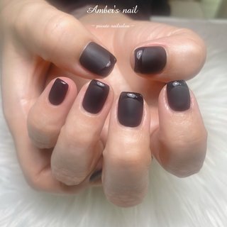 フレンチ/マット/ショートのネイルデザイン｜ネイルブック