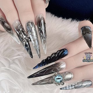 スーパーロング/ポイントのネイルデザイン｜ネイルブック