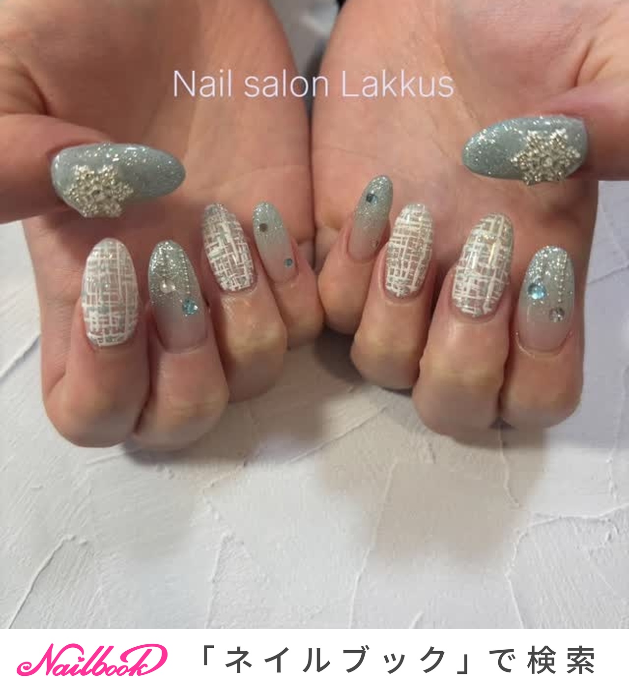 水色 - lakkus807のネイルデザイン[No.9818874]｜ネイルブック